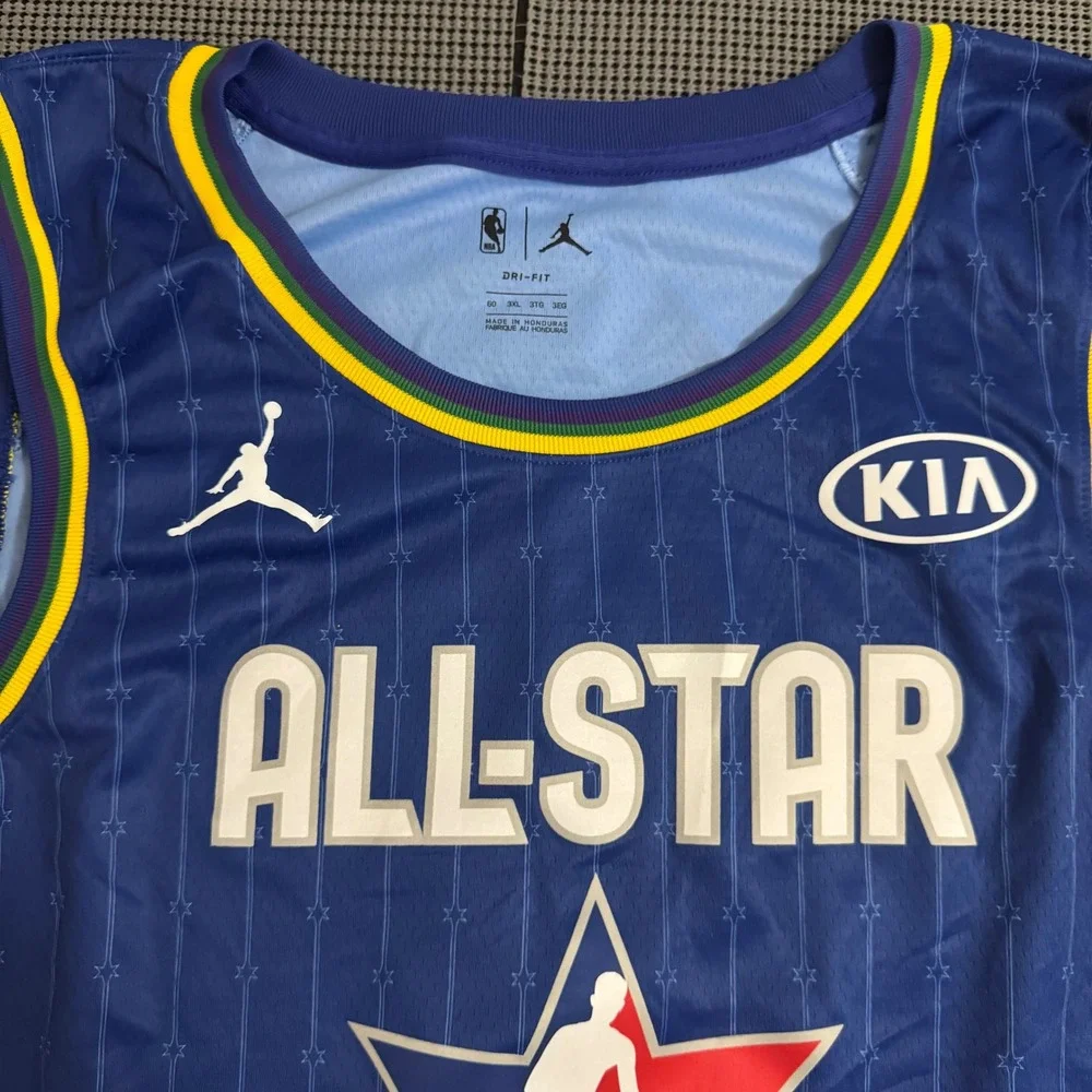 Jordan NBA All-Star 2020 Damian Lillard Jersey Blue Chicago CJ1062-412 Mens 3XL